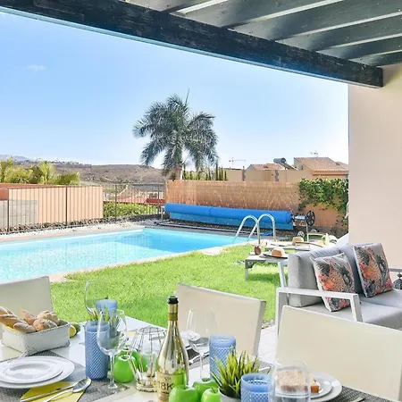 Salobre Golf Siete Luxury Retreat In Gran Canaria Private Outdoor Heatable Pool Bbq Facilities Shaded Outdoor Dining Area Salobre, 别墅 *